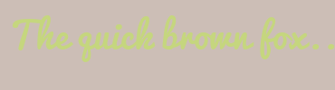 Image with Font Color C5D67E and Background Color CCBEB6